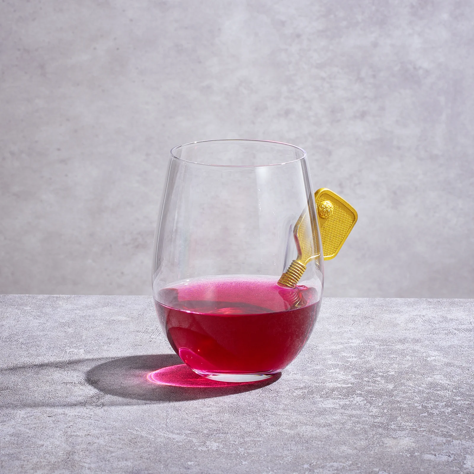 Pickleball Stemless Wine Glasses | Single (17.5 OZ) - Keen Glass Solutions