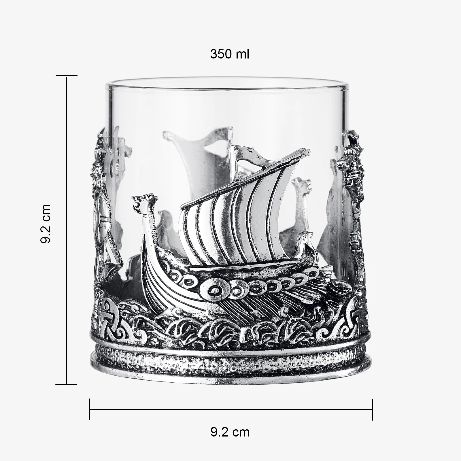 Viking & Mythological Pewter Whiskey - 12oz SINGLE - Keen Glass Solutions