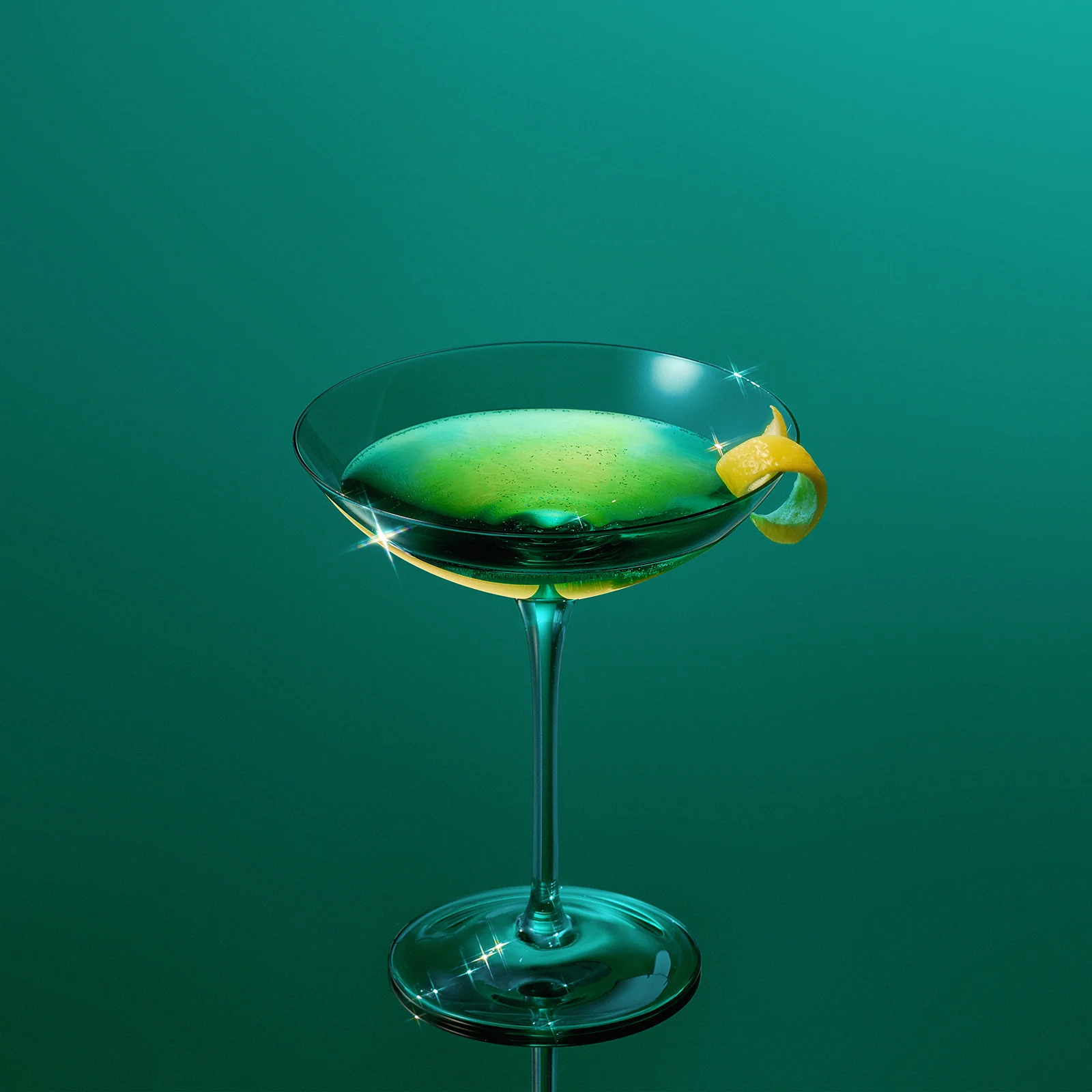 Champagne Coupes 12oz by The Wine Savant - (2, Teal) - Keen Glass Solutions