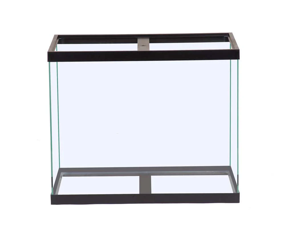 Marineland Tempered Column Aquarium Tank Clear, Black 56 gal 30x18x24 in SD-3 - Keen Glass Solutions