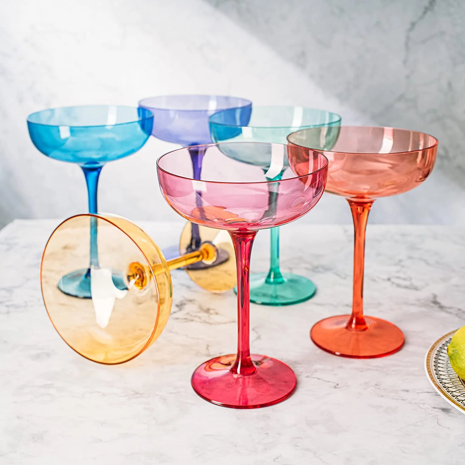 European Style Margarita & Martini Crystal Acrylic Glasses - Keen Glass Solutions
